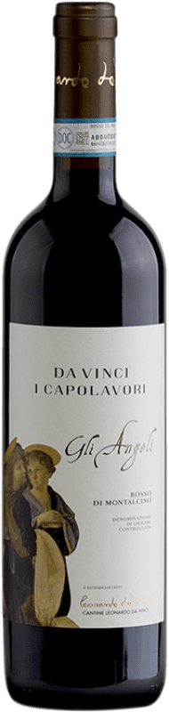 19,95 € Kostenloser Versand | Rotwein Leonardo da Vinci D.O.C. Rosso di Montalcino Toskana Italien Sangiovese Flasche 75 cl