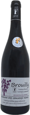 9,95 € Envío gratis | Vino tinto Domaine des Grandes Vignes Brouilly Crianza A.O.C. Bourgogne Francia Pinot Negro, Gamay Botella 75 cl