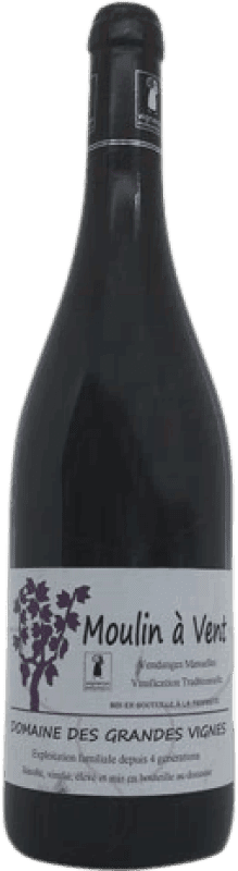 12,95 € Kostenloser Versand | Rotwein Domaine des Grandes Vignes Alterung A.O.C. Moulin à Vent Frankreich Spätburgunder, Gamay Flasche 75 cl