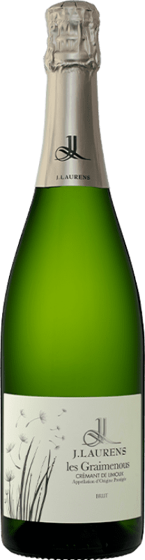 16,95 € Envío gratis | Espumoso blanco Domaine J. Laurens Les Graimenous Brut Joven A.O.C. Francia Francia Pinot Negro, Chardonnay, Chenin Blanco, Mauzac Botella 75 cl