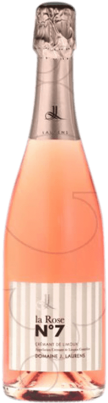 13,95 € 送料無料 | ロゼのスパークリングワイン Domaine J. Laurens Nº 7 Brut — ブリュット Rosé — ロゼ 若い A.O.C. France フランス Pinot Noir — ピノ・ノワール, Chardonnay — シャルドネ, Chenin — シュナン 75 cl