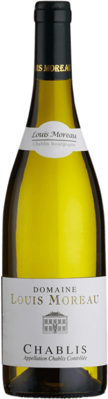 26,95 € Envío gratis | Vino blanco Louis Moreau Joven A.O.C. Chablis Francia Chardonnay Botella 75 cl