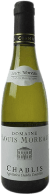 7,95 € Бесплатная доставка | Белое вино Louis Moreau Молодой A.O.C. Chablis Франция Chardonnay Половина бутылки 37 cl