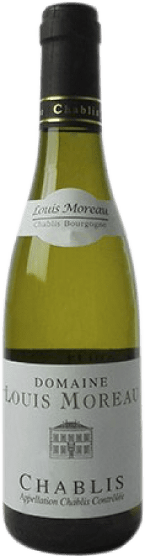 7,95 € Бесплатная доставка | Белое вино Louis Moreau молодое A.O.C. Chablis Франция Chardonnay — Шардоне Полубутылка 37 cl