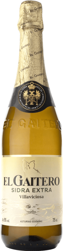 6,95 € Kostenloser Versand | Apfelwein El Gaitero Extra Fürstentum Asturien Spanien Flasche 75 cl