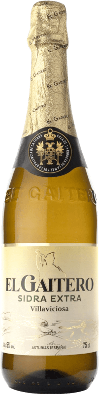 6,95 € Envío gratis | Sidra El Gaitero Extra Principado de Asturias España Botella 75 cl