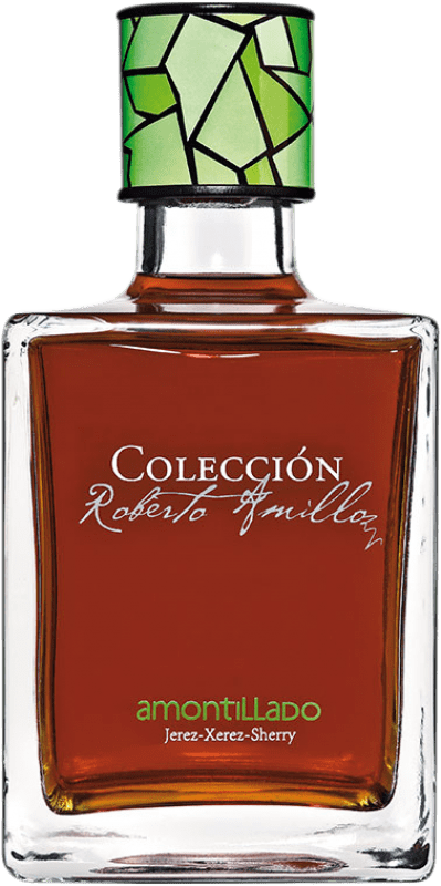 54,95 € Free Shipping | Fortified wine Espíritus de Jerez Colección Roberto Amillo Amontillado D.O. Jerez-Xérès-Sherry Andalucía y Extremadura Spain Palomino Fino Medium Bottle 50 cl