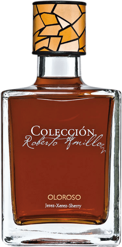 52,95 € 免费送货 | 强化酒 Espíritus de Jerez Colección Roberto Amillo Oloroso D.O. Jerez-Xérès-Sherry Andalucía y Extremadura 西班牙 Palomino Fino 瓶子 Medium 50 cl