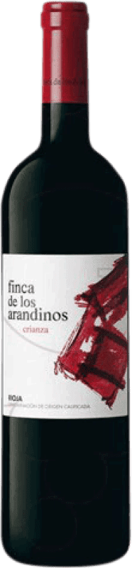7,95 € Spedizione Gratuita | Vino Rosso Finca de Los Arandinos Crianza — Invecchiato in Botte D.O.Ca. Rioja La Rioja Spagna Tempranillo, Garnacha — Grenache, Mazuelo, Cariñena — Carignano 75 cl