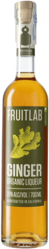 47,95 € Envío gratis | Licores Greenbar Fruitlab Ginger Organic Estados Unidos Botella 70 cl