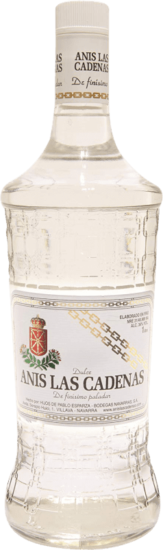 12,95 € Free Shipping | Aniseed Liqueur Hijos de Pablo Esparza Las Cadenas Dulce — Sweet Spain 1 L