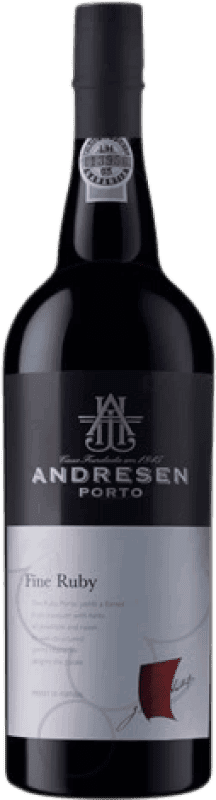 8,95 € 送料無料 | 強化ワイン Andresen Ruby I.G. Porto ポルト ポルトガル Tempranillo, Touriga Franca, Touriga Nacional, Tinta Amarela, Tinta Cão, Tinta Barroca ボトル 75 cl