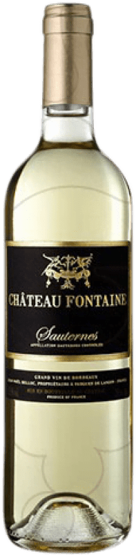 29,95 € Envío gratis | Vino generoso Jean-Noel Belloc Château Fontaine A.O.C. Sauternes Francia Sauvignon Blanca, Sémillon, Muscadelle Botella 75 cl