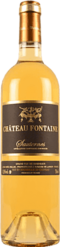 29,95 € Бесплатная доставка | Белое вино Jean-Noel Belloc Château Fontaine A.O.C. Sauternes Франция Sauvignon White, Sémillon, Muscadelle бутылка 75 cl