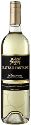 13,95 € Envío gratis | Vino generoso Jean-Noel Belloc Château Fontaine A.O.C. Sauternes Francia Sauvignon Blanca, Sémillon, Muscadelle Media Botella 37 cl