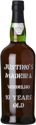 45,95 € Spedizione Gratuita | Vino fortificato Justino's Madeira I.G. Madeira Portogallo Verdello 10 Anni Bottiglia 75 cl