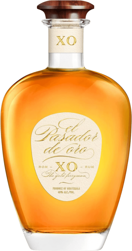 69,95 € Envío gratis | Ron Les Bienheureux El Pasador de Oro XA Extra Añejo, XO Extra Old — Extra Viejo Guatemala Botella 70 cl