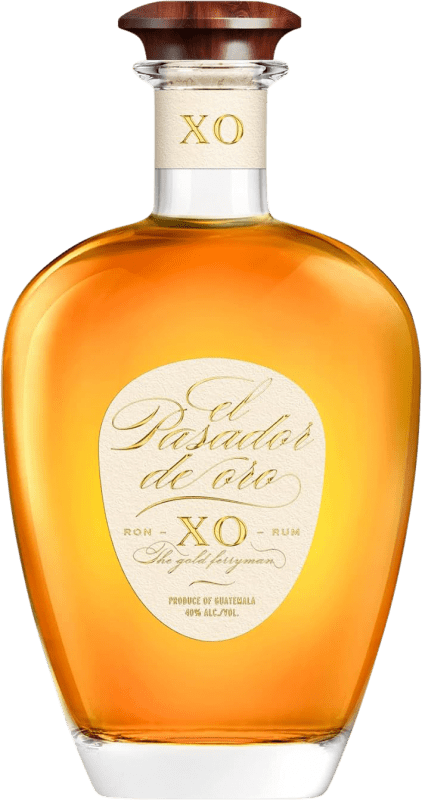 72,95 € Spedizione Gratuita | Rum Les Bienheureux El Pasador de Oro X.O. Extra Old Extra Añejo Guatemala Bottiglia 70 cl