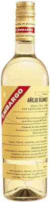 18,95 € Envio grátis | Rum Les Bienheureux Embargo Añejo Blanco França Garrafa 70 cl