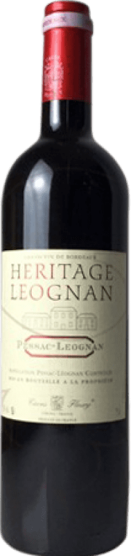 19,95 € 免费送货 | 红葡萄酒 Les Caves Fleury Heritage Léognan Crianza — 陈酿 A.O.C. Bordeaux 法国 Merlot — 梅洛, Cabernet Sauvignon — 赤霞珠, Cabernet Franc — 品丽珠 瓶装 75 cl