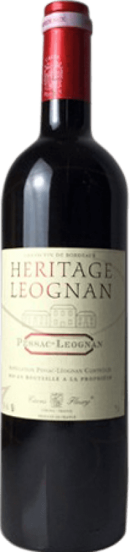 25,95 € Free Shipping | Red wine Les Caves Fleury Heritage Léognan Aged A.O.C. Bordeaux France Merlot, Cabernet Sauvignon, Cabernet Franc Bottle 75 cl