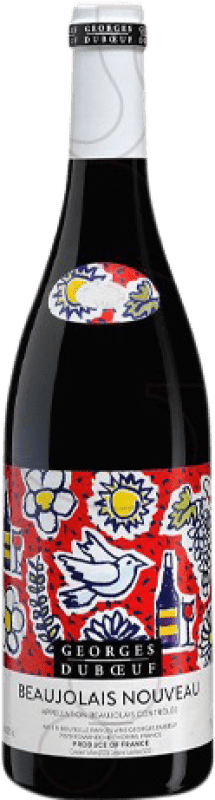 16,95 € 免费送货 | 红酒 Georges Duboeuf Beaujolais 年轻的 A.O.C. France 法国 Gamay 瓶子 75 cl