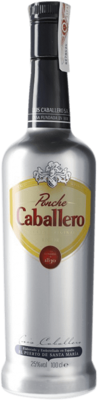 19,95 € Envío gratis | Licores Caballero Ponche España Botella 1 L
