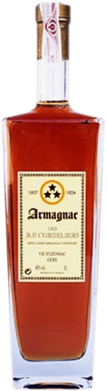 31,95 € Envio grátis | Armagnac Gelás R.P. Cordeliers França Garrafa 1 L