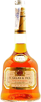 28,95 € Free Shipping | Armagnac Gelás V.S.O.P. Very Superior Old Pale France Bottle 70 cl
