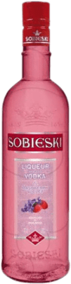7,95 € Envio grátis | Vodka Marie Brizard Sobieski Polônia 70 cl Raspberry — Framboesa, Violet — Violeta
