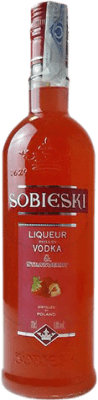 12,95 € Envío gratis | Vodka Marie Brizard Sobieski Strawberry Polonia Botella 70 cl