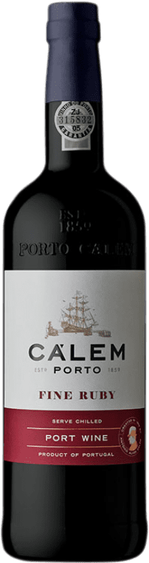 12,95 € Free Shipping | Fortified wine Marie Brizard Calem Fine Ruby I.G. Porto Porto Portugal Tempranillo, Touriga Franca, Touriga Nacional, Tinta Amarela, Tinta Cão, Tinta Barroca Bottle 75 cl