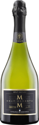 15,95 € Envio grátis | Espumante branco Marqués de La Concordia Brut Nature Grande Reserva D.O. Cava Catalunha Espanha Macabeo, Xarel·lo, Chardonnay, Parellada Garrafa 75 cl