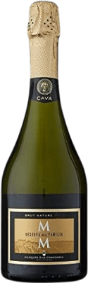 38,95 € 免费送货 | 白起泡酒 Marqués de La Concordia Brut Nature 预订 D.O. Cava 加泰罗尼亚 西班牙 Macabeo, Xarel·lo, Chardonnay, Parellada 瓶子 75 cl