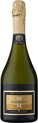 7,95 € Spedizione Gratuita | Spumante Bianco Marqués de La Concordia Brut Nature Riserva D.O. Cava Catalogna Spagna Macabeo, Xarel·lo, Chardonnay, Parellada 75 cl