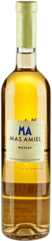 17,95 € Бесплатная доставка | Крепленое вино Mas Amiel Muscat A.O.C. France Франция Muscat бутылка 75 cl