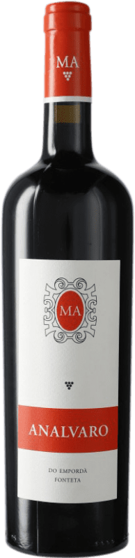 59,95 € Free Shipping | Red wine Mas Anglada Analvaro D.O. Empordà Catalonia Spain Merlot, Cabernet Sauvignon Bottle 75 cl