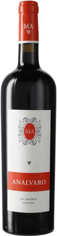 59,95 € Spedizione Gratuita | Vino Rosso Mas Anglada Analvaro D.O. Empordà Catalogna Spagna Merlot, Cabernet Sauvignon 75 cl