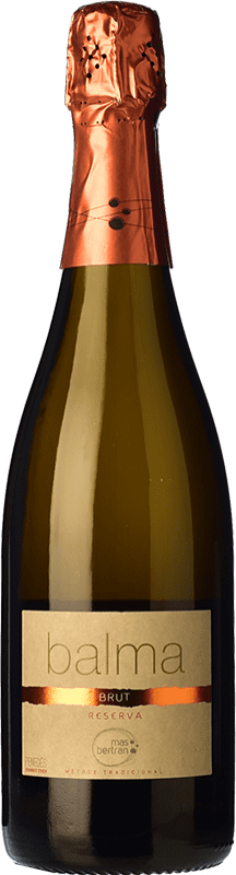 21,95 € Free Shipping | White Sparkling Wine Mas Bertran Balma Brut Reserve — Aged D.O. Penedès Catalonia Spain Macabeo, Xarel·lo, Parellada 75 cl