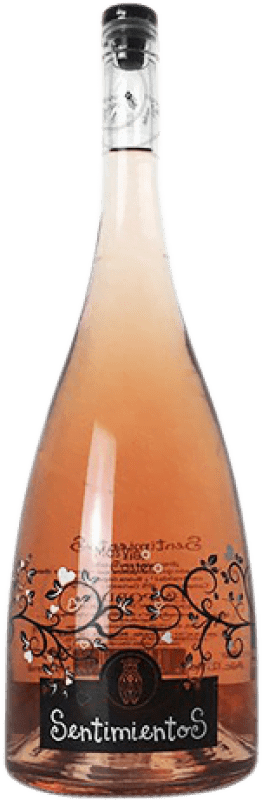 17,95 € Spedizione Gratuita | Vino rosato Mas Viña Costera Sentimientos Giovane A.O.C. Francia Francia Syrah, Grenache Bottiglia Magnum 1,5 L