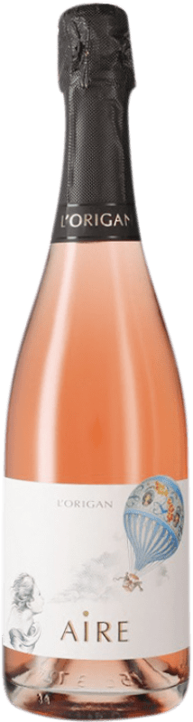 14,95 € Kostenloser Versand | Rosé Sekt Uvas Felices Aire Brut Nature Rosé D.O. Cava Katalonien Spanien Pinot Noir — Spätburgunder, Xarel·lo Flasche 75 cl