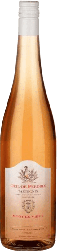 18,95 € Envio grátis | Vinho rosé Mont Le Vieux Oeil-de-Perdrix Jovem Suíça Pinot Preto Garrafa 75 cl