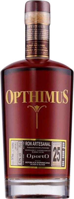 84,95 € 送料無料 | ラム Oliver & Oliver Opthimus ドミニカ共和国 25 年 ボトル 70 cl