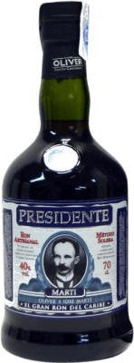 43,95 € Бесплатная доставка | Ром Oliver & Oliver Presidente Доминиканская Респблика 15 Лет бутылка 70 cl