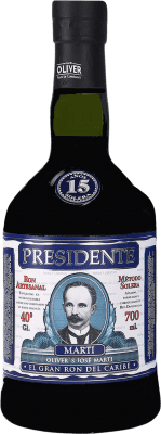 43,95 € 送料無料 | ラム Oliver & Oliver Presidente ドミニカ共和国 15 年 ボトル 70 cl