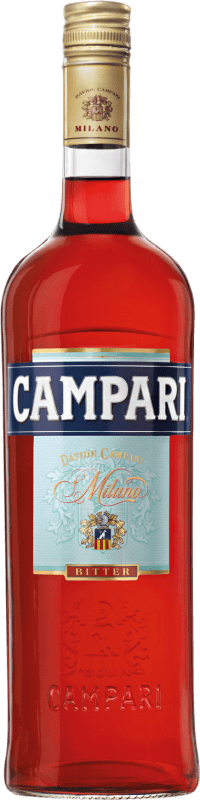 22,95 € Envío gratis | Licores Campari Biter Italia Botella 1 L