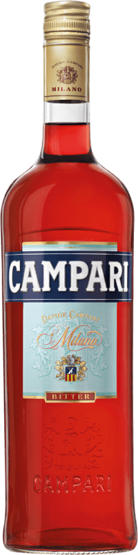 22,95 € Envio grátis | Licores Campari Biter Itália Garrafa 1 L