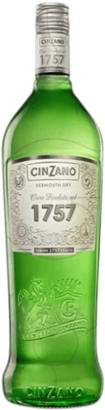 17,95 € Spedizione Gratuita | Vermut Cinzano 1757 Dry Italia Bottiglia 1 L