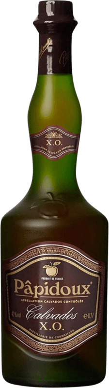 29,95 € Envío gratis | Calvados Papidoux X.O. Extra Old Francia Botella 70 cl