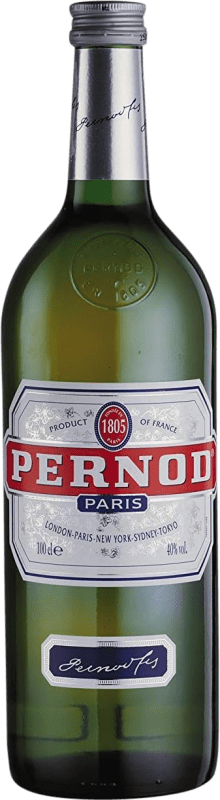 19,95 € Envio grátis | Aperitivo Pastis Pernod Ricard 45 França Garrafa 1 L